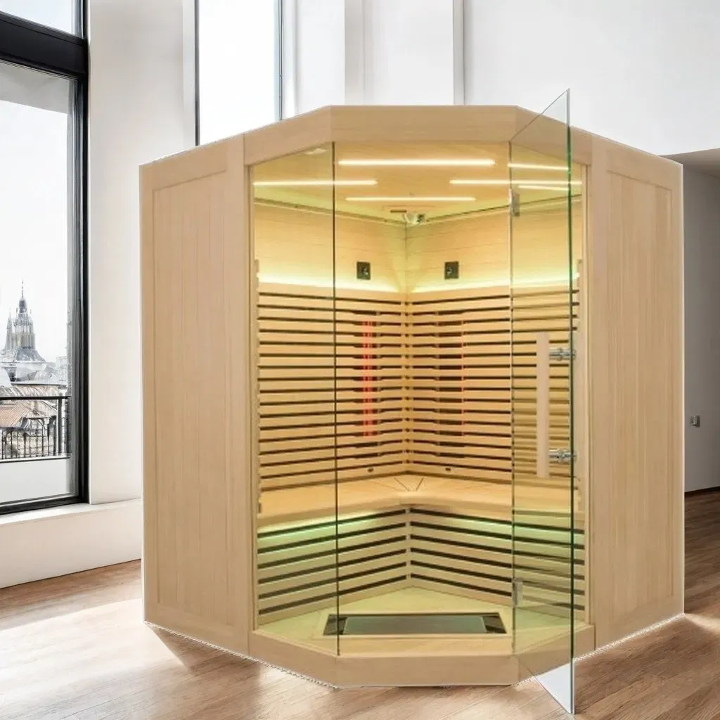 வீட்டிற்கு 3-4 நபர்கள் ஹெம்லாக் அகச்சிவப்பு சானா வீட்டிற்கு 3-4 நபர்கள் ஹெம்லாக் அகச்சிவப்பு சானா