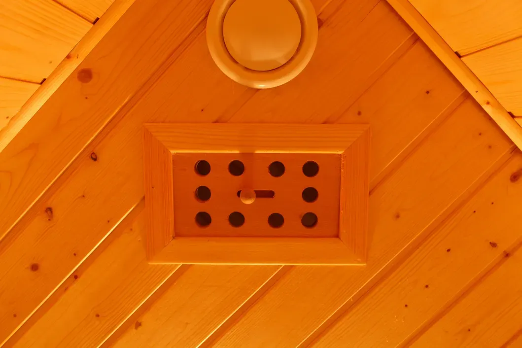 அகச்சிவப்பு சானாவுக்கான 2 பேர் மரத்தாலான சானா அறை